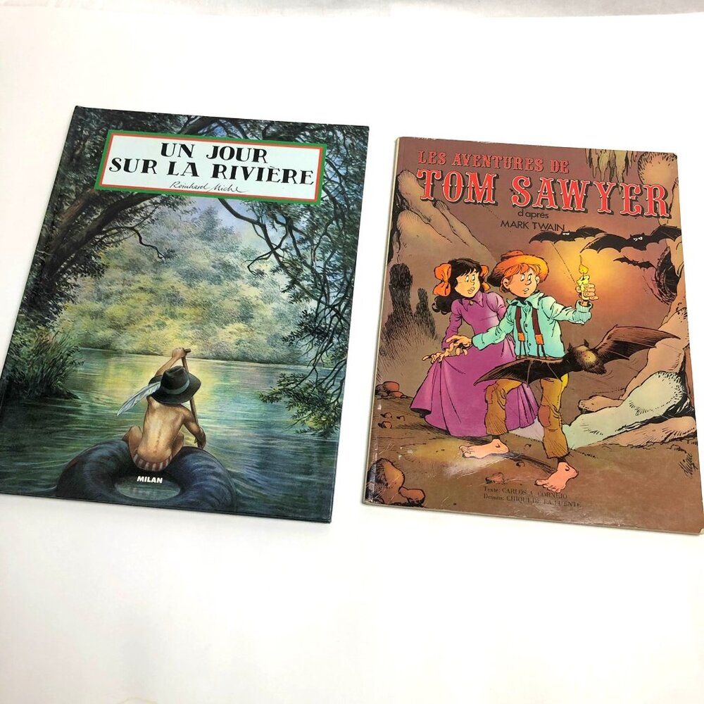 Livres vintage pour enfants 70s 80s Children's Books French Comics Mark Twain